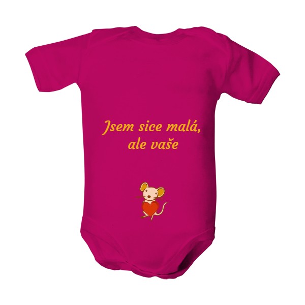 Dětské body  s potiskem Naše holčička