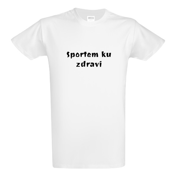 Tričko s potiskem Sportem ku zdraví 